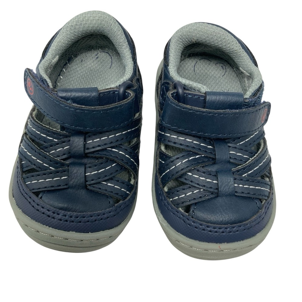 Stride‎ Rite 360 Kids Size 3M Amos 2.0 Sneaker Fisherman Sandal Blue Walking